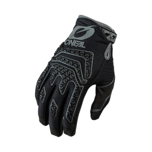 O'Neal Guantes Sniper Elite Mountain Bike MX Moto Cross MTB Dh FR Enduro Downhill Freeride, 0366, Color Negro Gris, Talla M Guantes para Bicicleta, MB, Descenso, Unisex Adulto, Negro/Gris