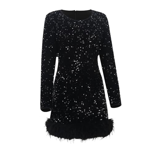 Robe de soiree a sequins confortable pour sublimer votre silhouette - 3