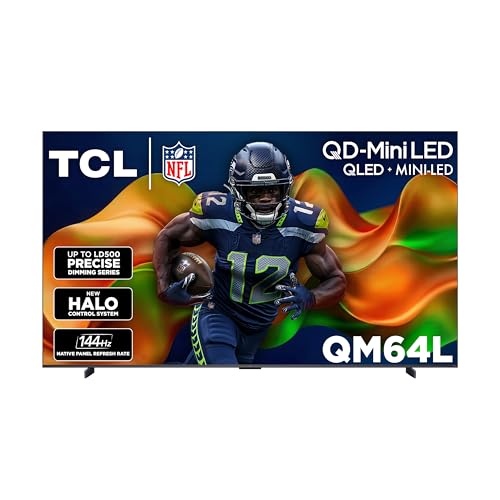 TCL Amazon Exclusive 98 Inch Class QM64L Series | Mini LED QLED 4K HDR Smart Fire TV | 98QM64L, 2026 Model | 120Hz-144Hz High Brightness, Dolby Atmos, Alexa+ Voice Remote AI Streaming Television