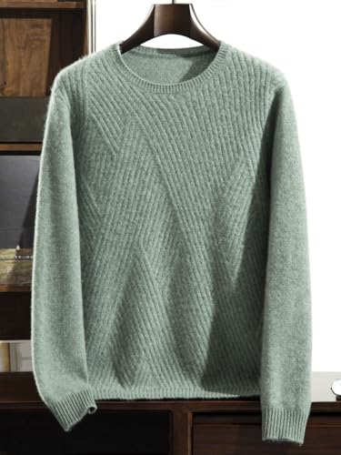 Men's Thickened Autumn and Winter Round Neck Loose Casual Knit Sweater2