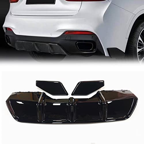 Diffuseur arrière de prestige noir brillant pour BMW X6 F16