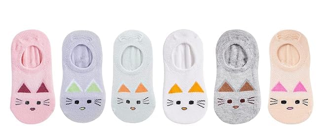 B&K No Show Socks, Low Cut Design, Perfect for Sneakers and Slip-On Shoes, Breathable Cotton, (multidesign and multi colour)