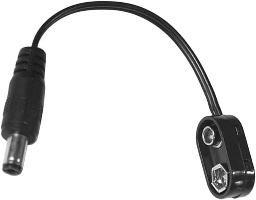 ibasenice Guitar Pedal Power Supply Dc Cable for 9v Effects External Battery Clip Usb Charging Adapter with Center Negative Plug Guitar Accessory