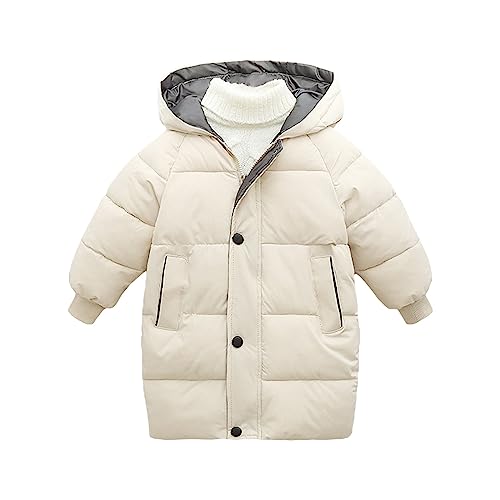 Children Fashion Jacket Toddler Girls Boys Autumn Winter Long Sleeve Thick Solid Color Long Down 9 Month Baby