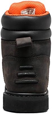 Ad Tec Men's 6" Construction Work Boots, Protective Steel Toe & Rubber Cap | Image 2