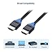Cable Matters 3-Pack High Speed HDMI Cable 6 ft with 4K @60Hz, 2K @144Hz, FreeSync, G-SYNC and HDR Support for Gaming Monitor, PC, Apple TV, and More