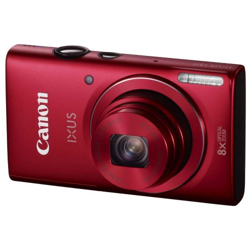 Image of Canon IXUS 140 16MP Point-and-Shoot Digital Camera (Silver) with SD Card, Camera Case