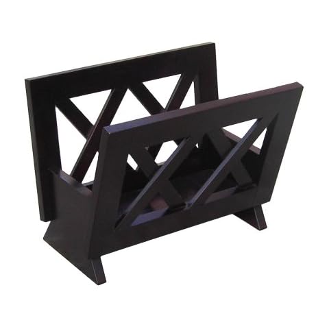 Oceanstar Wood Magazine Rack Cover