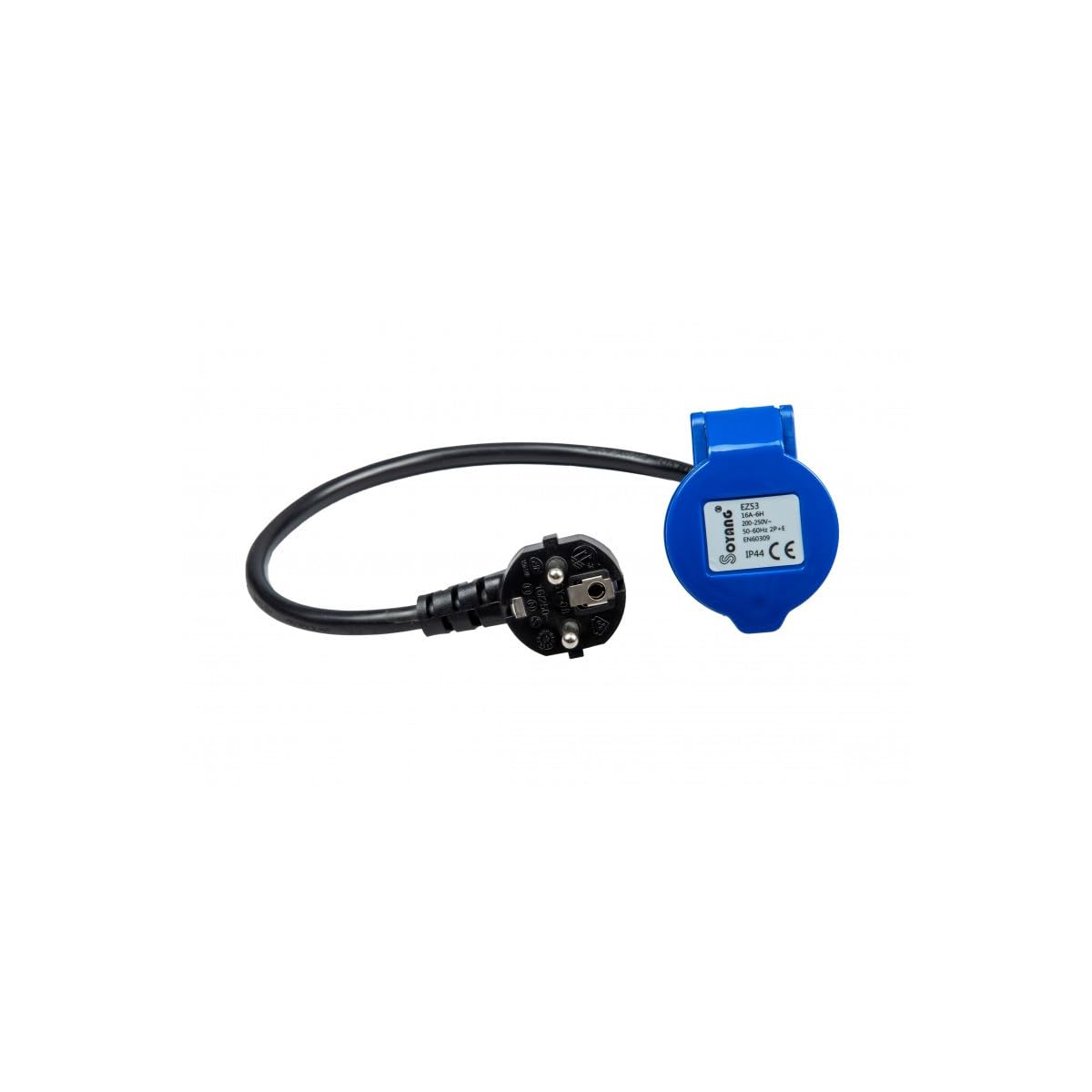 Antarion Pack Rallonge Electrique 25m Prise P17 + Adaptateur Femelle P17-230V 1.5m pour Camping-Car