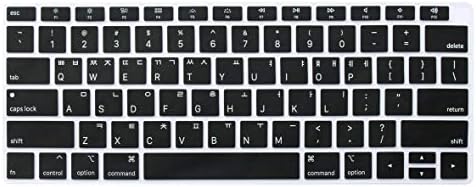 Korean Language Keyboard Cover Protective Skin Compatible with MacBook Air 13 inch with Retina Display Model A1932, 2018 Release (not Compatible for Old Version MacBook Air 13" A1369 & A1466)
