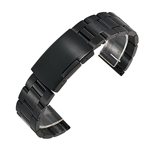Bracelet de montre acier étanche noir 10mm EKSED sport homme accessoires de rechange