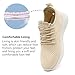 WYGRQBN Women's Walking Shoes Lightweight Tennis Fashion Sneakers Sports Workout Gym Shoes for Running Beige_Yellow US Size 6