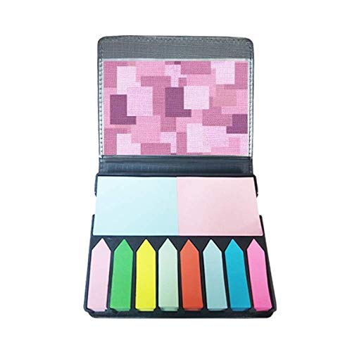 Boîte de marque-page carré violet en lin tricoté cadeau idéal