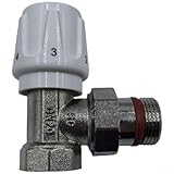 CYRENT Heizkörperthermostat DN20 Messing Heizungsregler mit 6-28°C Bereich für Zuhause und Büro, Weiß