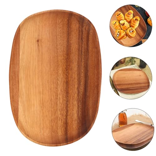Plato Irregular Grande de Madera Acacia estilo Japonés miniatura 7