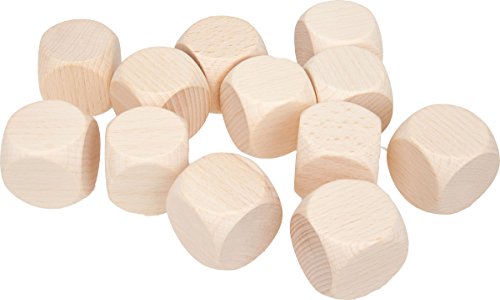 GICO Lot de 12 cubes de prière vierges en bois naturel 30 mm