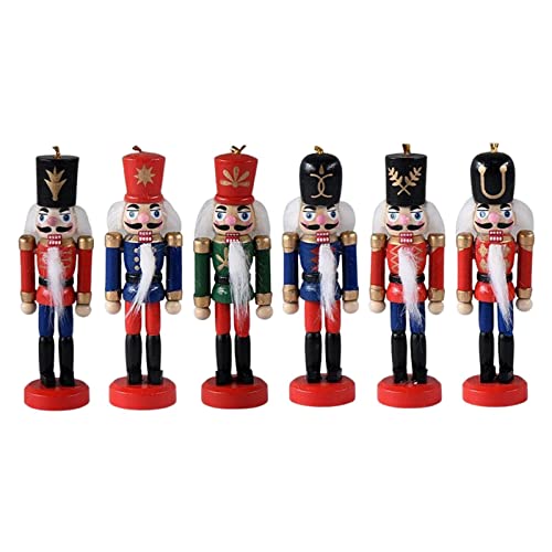 B Baosity 4 Piezas Figura Estatua Madera Adorno con Base Firme Adecuado para Colección Decoración de Hogar Fiesta Regalo, C, 13cm