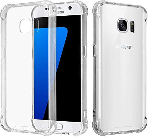 FitSmart Ultra Clear Slim Shockproof Anti-Slip Grip Soft Back Cover for Samsung Galaxy S7 / G930F (Bumper Transparent) (B085NX3S3L) Amazon Price History, Amazon Price Tracker