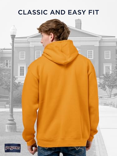 Image of JanSport NCAA Officially Licensed Rival Hoodie, Long Sleeve Unisex Sweatshirt, Cotton-Polyester Blend, Double-Layered Hood