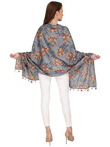 Image of Cotton Nursing Cover | Feeding Shawl | for Women & Mothers (Grey)