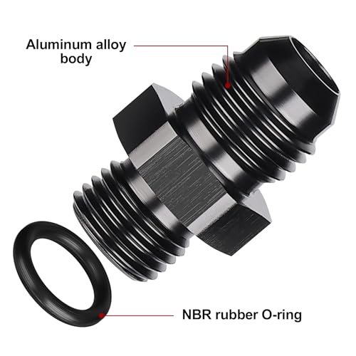 Image of EVIL ENERGY 6AN Flare to AN5 ORB Male O-Ring Fitting Adapter