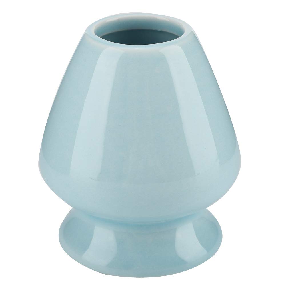 1Pc Matcha Chasen Whisk Stand,Matcha Whisk Holder,Matcha Whisk Stand Ceramic Holder for Bamboo Matcha Chasen Tea Ceremony Starter for Tea Set Accessories(blue)