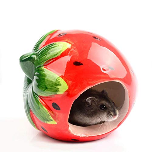 Gutongyuan Small Animal Hideout Ceramic Hamster House Chinchilla Mini Hut Cave Cage Accessories For Dwarf Hamsters Gerbils And Hedgehog thumb #5