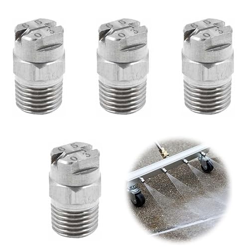 Materiale di alta qualità: Ugello realizzato in acciaio inox 304 di alta qualità, lavorazione accurata, interfaccia con filettatura chiara. Superficie liscia, anticorrosione e antiruggine, resistente all'usura e durevole, può essere utilizzato per lungo tempo