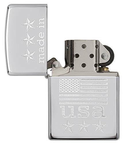 Encendedor Zippo bolsillo cromo alto brillo un tamaño miniatura 4