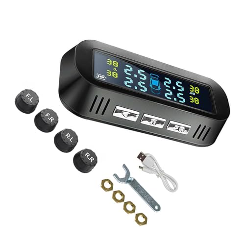 TPMS solar inalámbrico coche elimina las fugas de aire con el sistema de monitoreo de presión