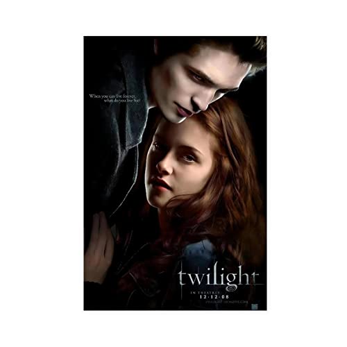 Twilight Poster Classic Movie Poster Vampire Art Print Poster Wall Decorative Wall A Canvas Poster Wall Art Decor Print Picture Paintings for Living Room Bedroom Decoration Unframe: 12x18inch(30x45cm)