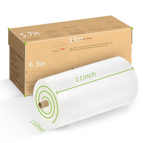 Bonsenkitchen 11 Inch X 150’ Food Vacuum Seal Roll Keeper With Cutter, Vacuum Sealer Bags Rolls For Food Storage thumb #6
