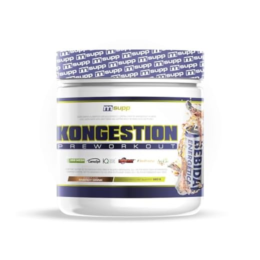 MM Supplements - Kongestion - Pre Entreno - Suplemento en Polvo - 320 g - Bote para 20 Días - Creatina y Glutamina - Mejora Rendimiento Físico (Bebida Energética)