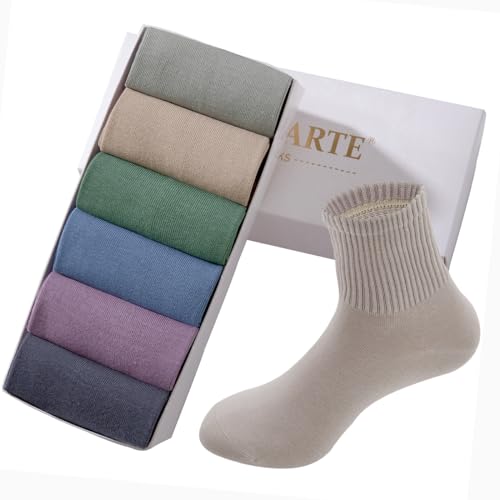 Image of MAGIARTE Womens Mini Crew Ankle Socks Athletic Casual Cotton Socks for Women
