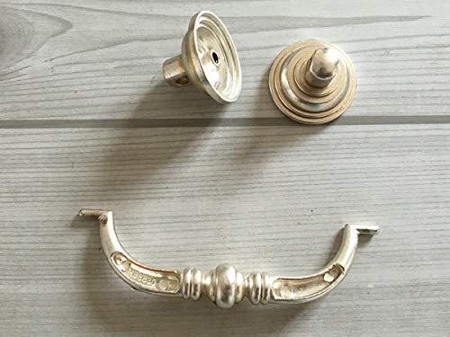 Poignée drop swing handle tirage meuble vintage noir bronze argent