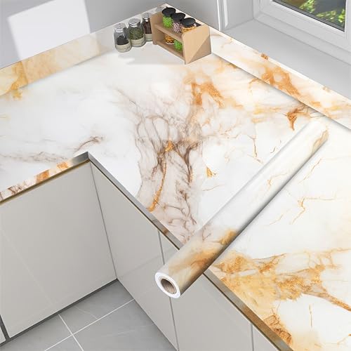 Image of Barebeauty 60 x 200 cm Kitchen Wallpaper, Self Adhesive Oil Proof Waterproof Wall Sticker for Kitchen, Anti-Mold Heat Resistant Backsplash Wall Covering (Pack of 10, 129.2 Sq. Ft. Approx)