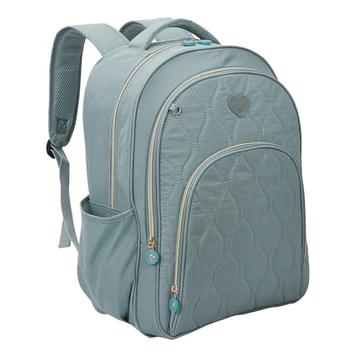 Mochila Kika Soft Costa Feminina Grande Escolar Faculdade (Verde)