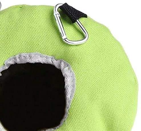 Nid Oiseau Cage Oiseau Perroquet Hamac Animal de Compagnie Suspendu balançoire lit Grotte Oiseaux Cage Maison décor Oiseaux Fournitures Perroquet Peluche nid Hiver Chaud hamac 916(Size:S)
