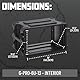 Gator Cases Pro Series Rotationsgeformtes 6U Rack-Gehäuse mit Flacher 13-Tiefe; (G-PRO-6U-13), Schwarz
