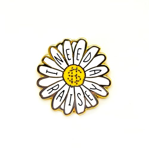 Image of I Need A Raisey Enamel Pin - Flower Series | Premium Enamel Pin - Statement Lapel Pin - Plated Badge for Clothing, Bags, Hats, Jackets, and Lanyards
