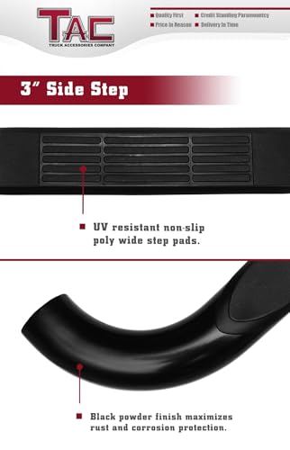 Estribos TAC para Toyota FJ Cruiser 2007-2014 SUV 3" Negro miniatura 4