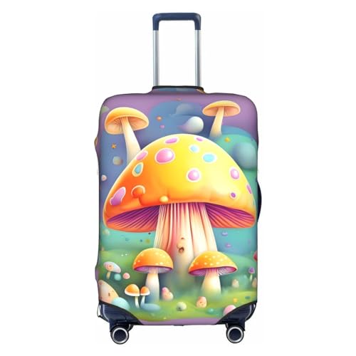 Fantasy Dream Mushroom Suitcase Cover X-Large with Invisible Zipper, for Business and Travel, Without Suitcase