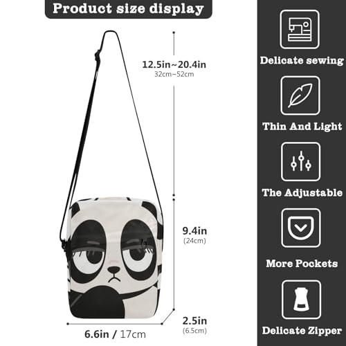 Cartoon Eyes messenger bags for women mens shoulder bag Cross Body Purses Adjustable Strap for work Shopping3