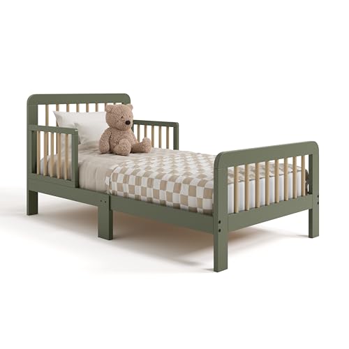 Image of Storkcraft Pasadena Toddler Bed, Olive & Driftwood