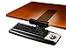 3M Knob Adjust Keyboard Tray, Tool-Free Installation, Standard Platform, Gel Wrist Rest, Precise Mouse Pad, Black (AKT65LE)