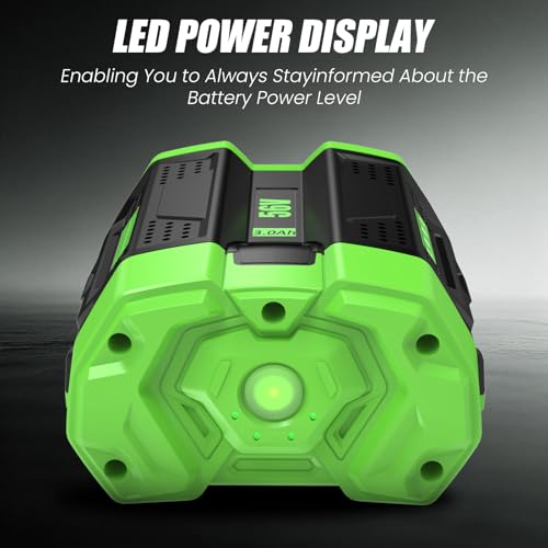 Image of 2 Packs 3Ah 56 Volt BA1400T Battery Replacement for EGO 56V Batteries BA2800 BA4200 BA5600 Compatible with EGO CS1604 CS1804 CS1403 HT2400 LB6504 LB5804 LB6500 LB4800 PH1400 Power Tools(Black)