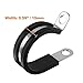 50 PCS 1/2 Inch Cable Clamps, 304 Stainless Steel Cable Clamps, Insulated Clamp, Hose Clamp, Pipe Clamp, Sturdy Clamp, and Wire Clamp by RTHIEAI