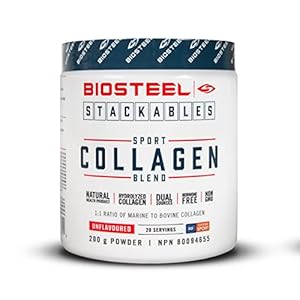 BioSteel Stackables Sport Collagen Blend, Hydrolyzed Collagen Non-GMO Formula, 20 Servingsā¦