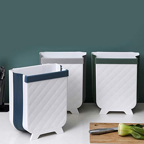 Caneca Plegable de Basura para Puerta de Cocina Blanca miniatura 7