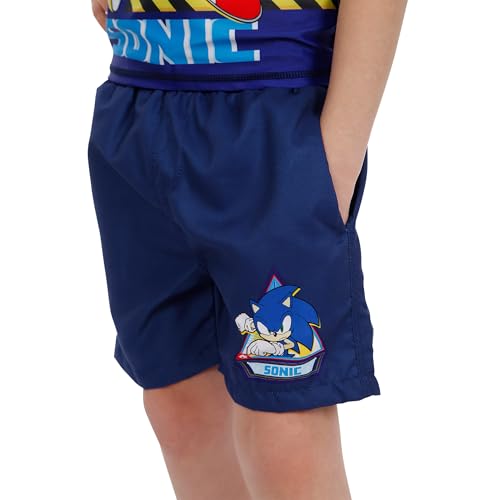 Sonic The Hedgehog Boys 2 Piece Swim Set | Boys Blue 144